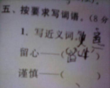 周围的近义词