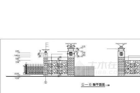 平面图大门怎么画