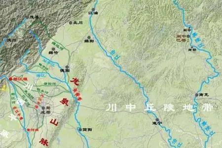 南充和成都海拔