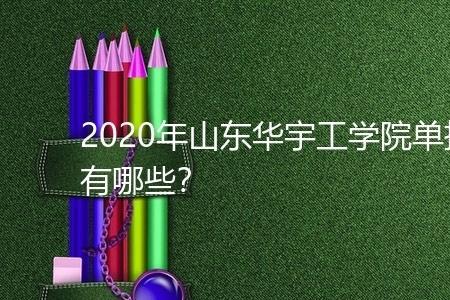 山东华宇工学院本科各专业课程