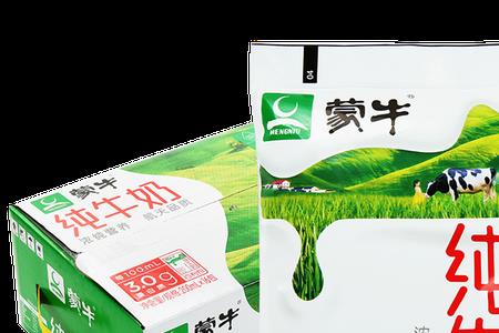 蒙牛纯牛奶红字和蓝字区别