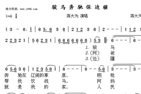 骏马奔驰保边疆律诗