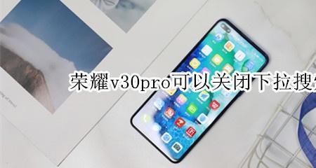 荣耀30下拉搜索怎么关掉