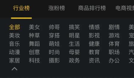 抖音达人的内容标签