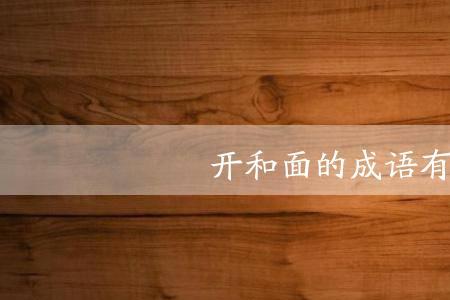 什么半什么面成语