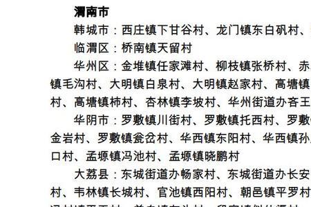 森林村庄名单什么意思