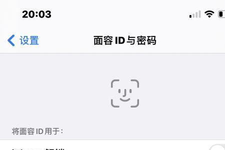 苹果面容id与密码怎么消失了