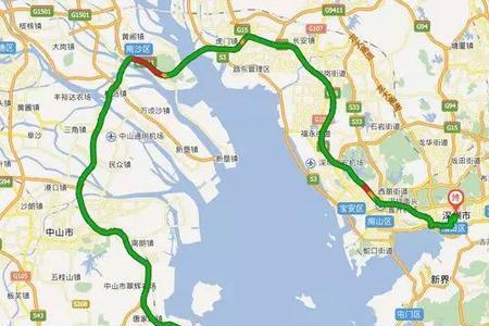 深圳到香港跨海大桥多少公里