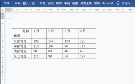 word表格表头怎么排齐