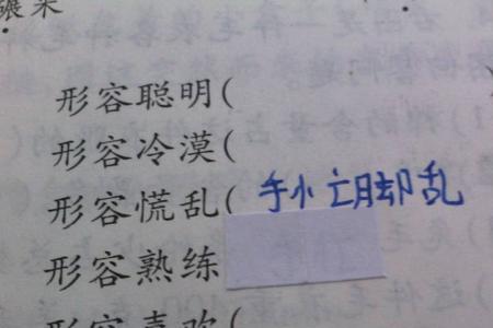 形容男人手巧的词语