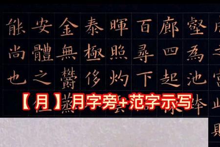 月字旁在右边的含义