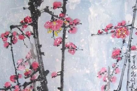 梅花点墨香诗句