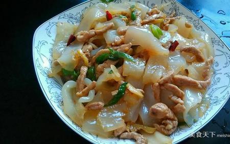 羊肉拉皮的家常做法