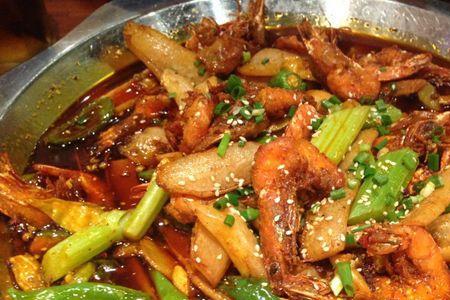 葱油干锅虾做法