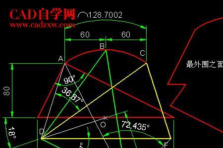 cad怎么画门的半弧