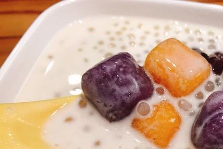 绿豆沙芋圆西米露的做法