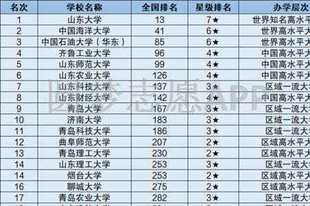 山东536分能报什么一本大学