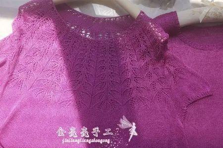 从上往下编织真丝棉短袖教程
