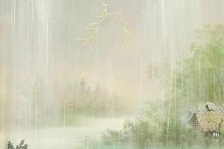 大雨哗哗的诗词
