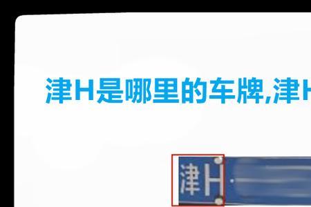 津t是哪的车牌