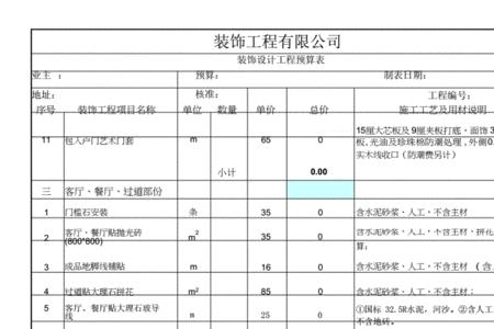 工程预算报价明细表一般是谁做