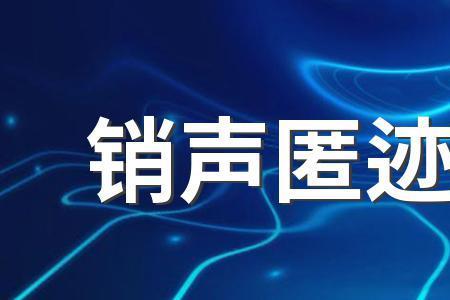 销声匿迹的中文意思
