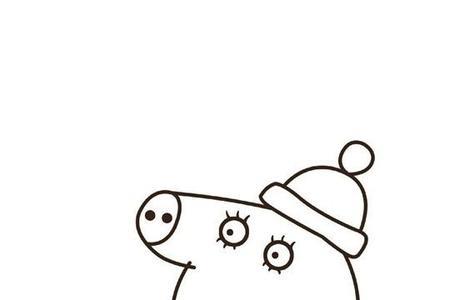 小猪佩奇雪笔画
