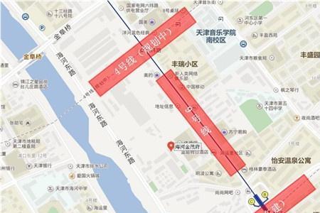 天津地铁三号线哪一站离海河近