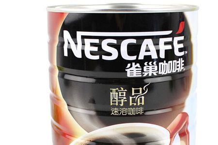 雀巢咖啡罐装冲泡比例