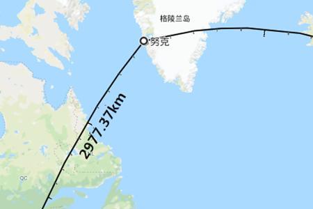 丹麦离格陵兰岛多远