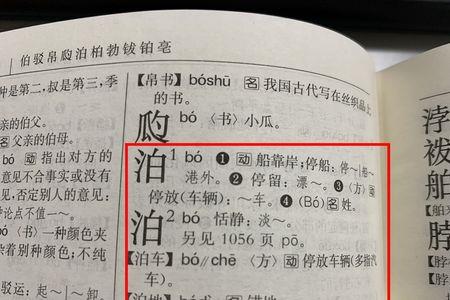 泊的两个多音字一起造句
