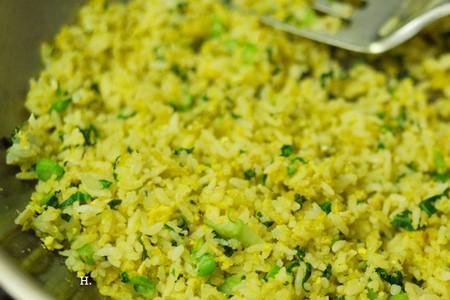 青菜小米椒炒饭怎么炒