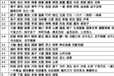 三五式词语