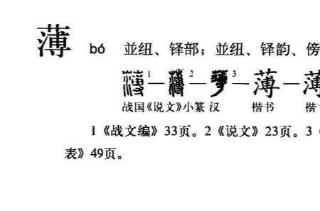 姓薄的读音是什么