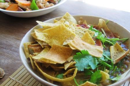 锅巴菜烧饼的做法