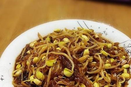 牛排炖黄豆芽的做法