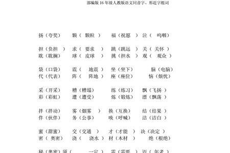 殃的形近字同音字