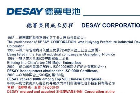 湖南德赛电池有限公司是国企吗