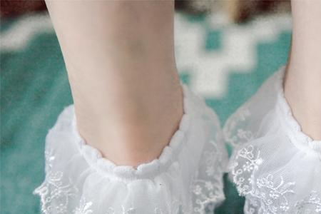 白色公主鞋穿什么袜子