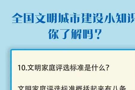 什么时候是文明城市的评选标准