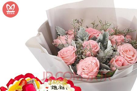 生日蛋糕上四朵粉玫瑰代表什么