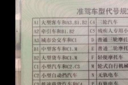准驾车型C1N是什么意思