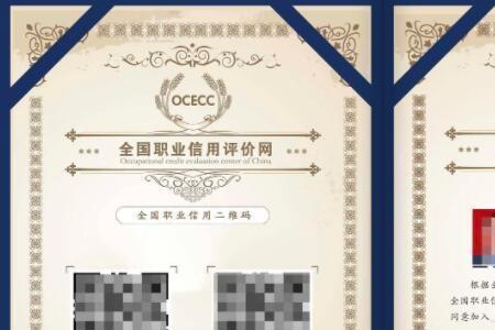 全国职业信用评价网证书有用吗
