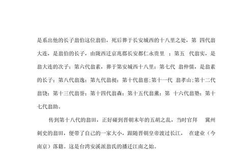 翁姓历史上有哪些名人