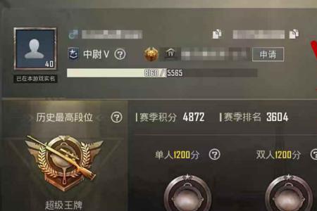 刺激战场的黄金段位有多少
