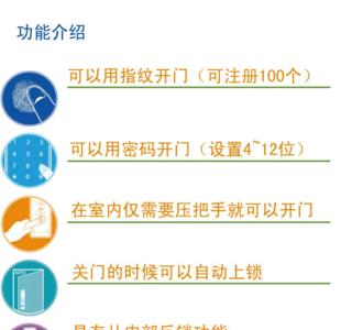 金点子指纹锁使用说明书