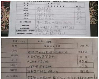 对家庭开支的体会和建议