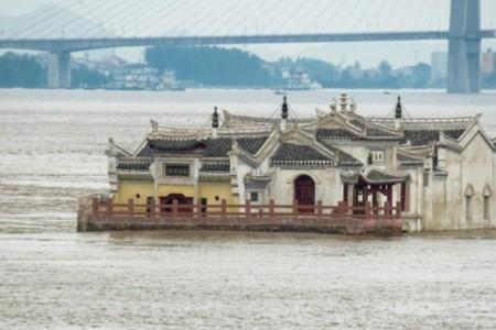 长江里的观音阁怎么建成的