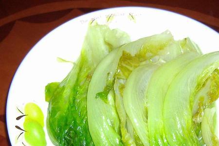 生菜炒黄豆的做法