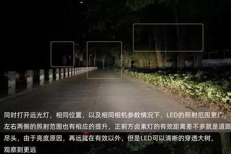 卤素大灯65w和55w能看出区别么